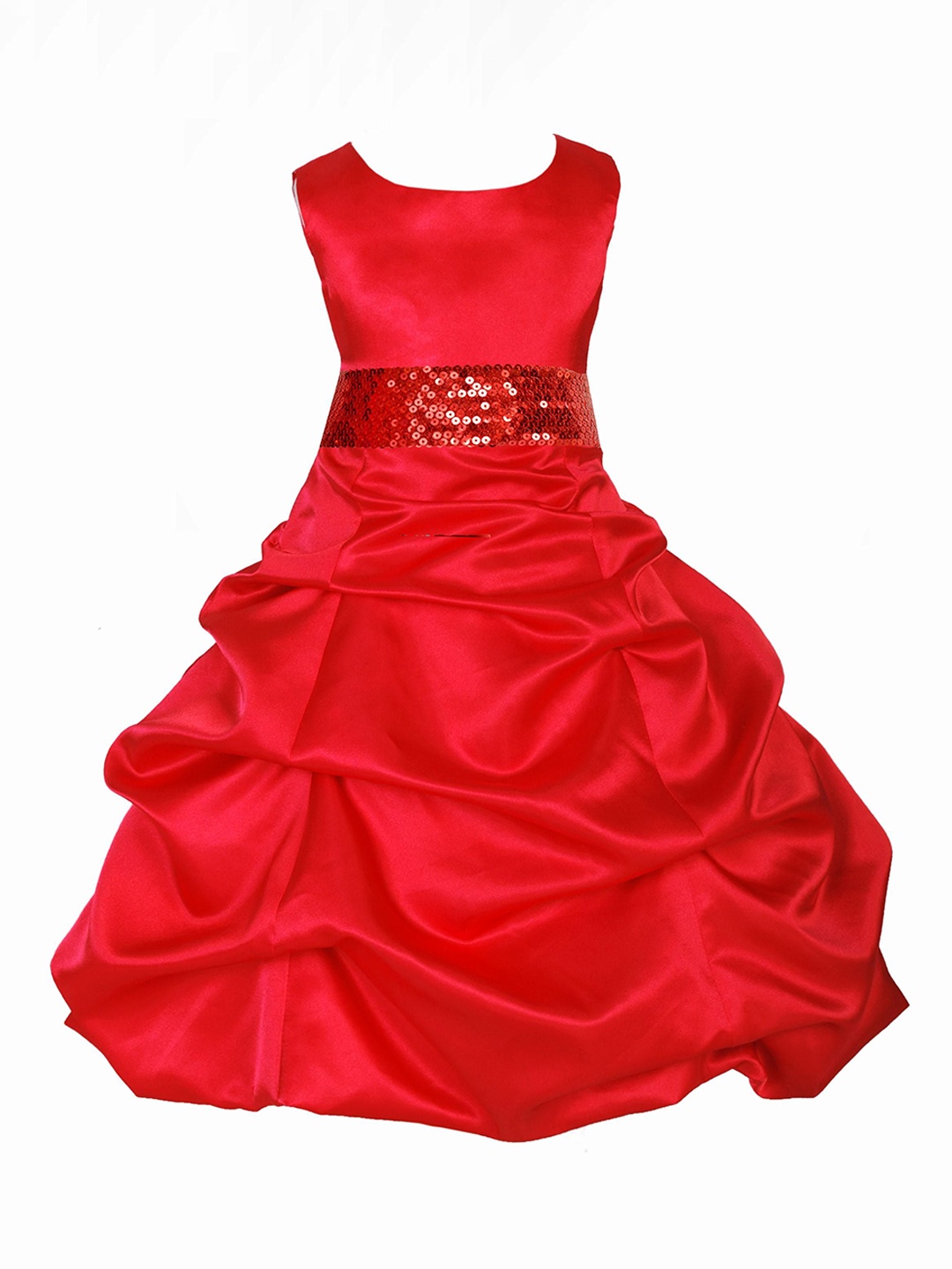 

Wish little Satin A-Line Dress, Red