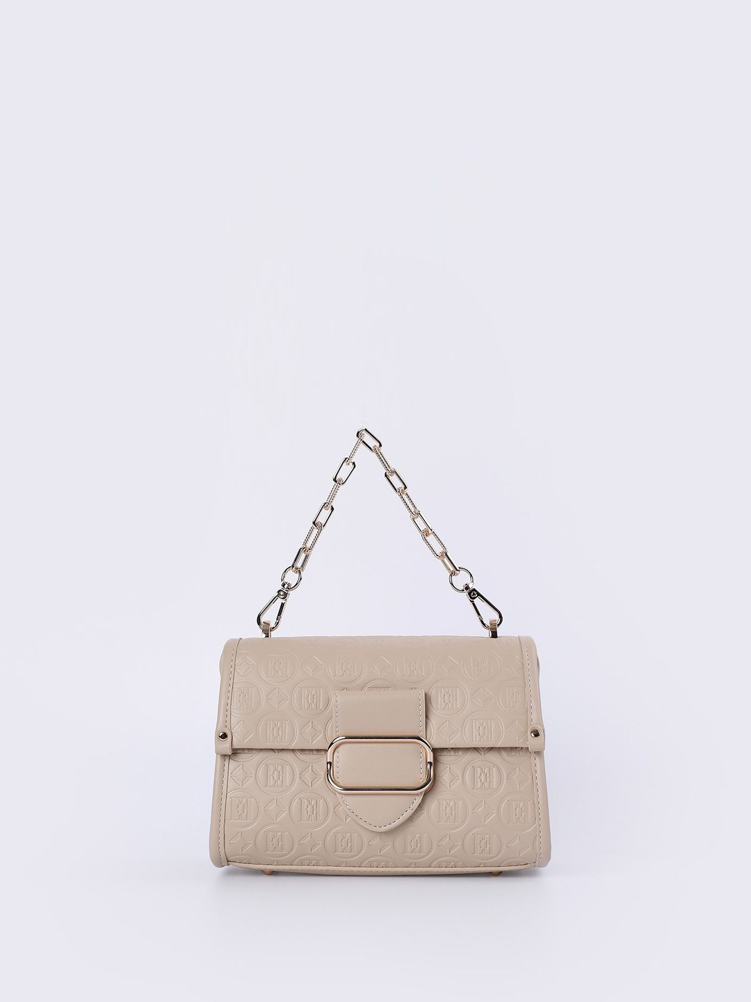 

ELLE Women Structured Sling Bag with Quilted, Beige