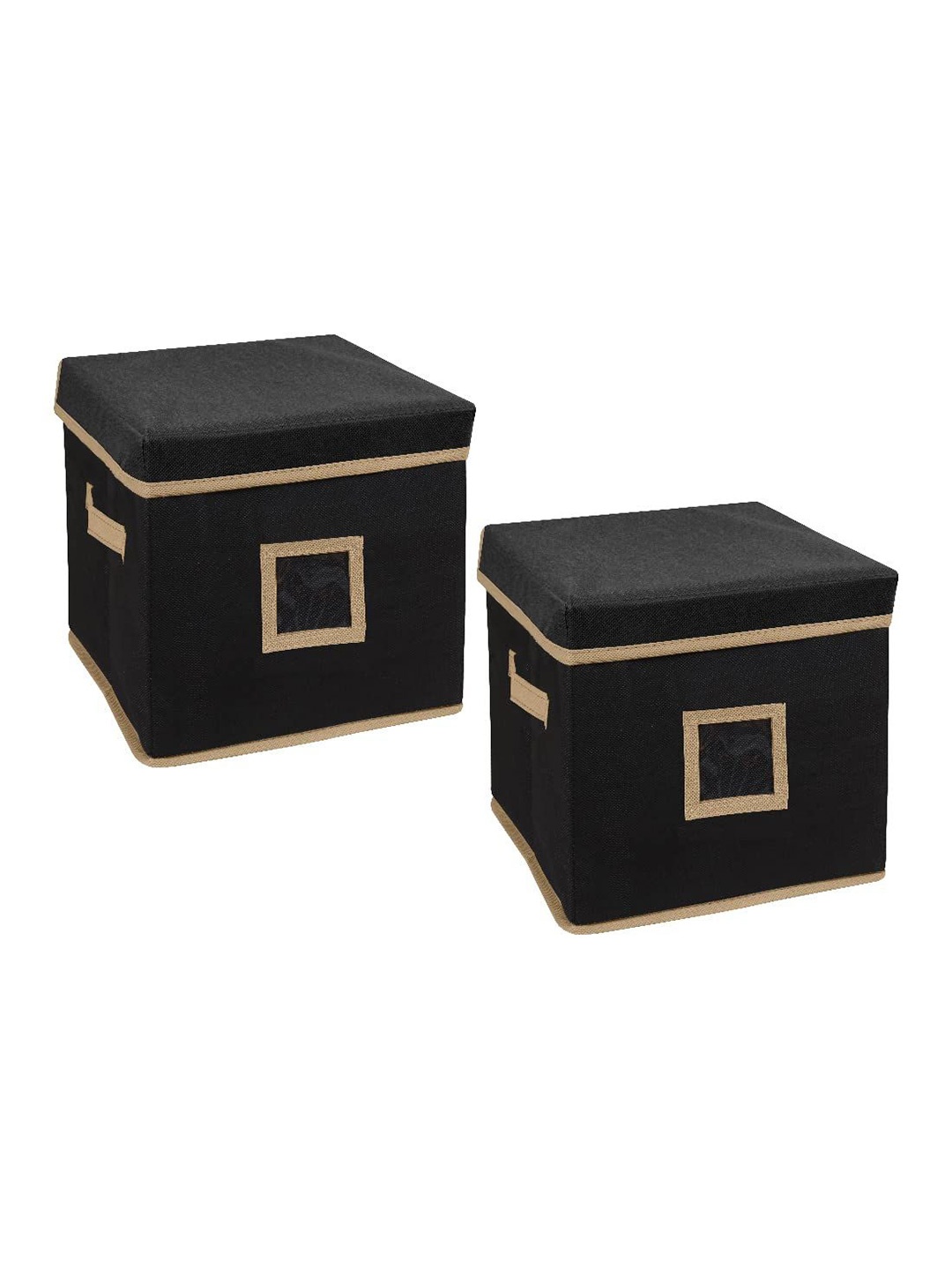 

prettykrafts Black & Beige 2 Pieces Drawer Organisers