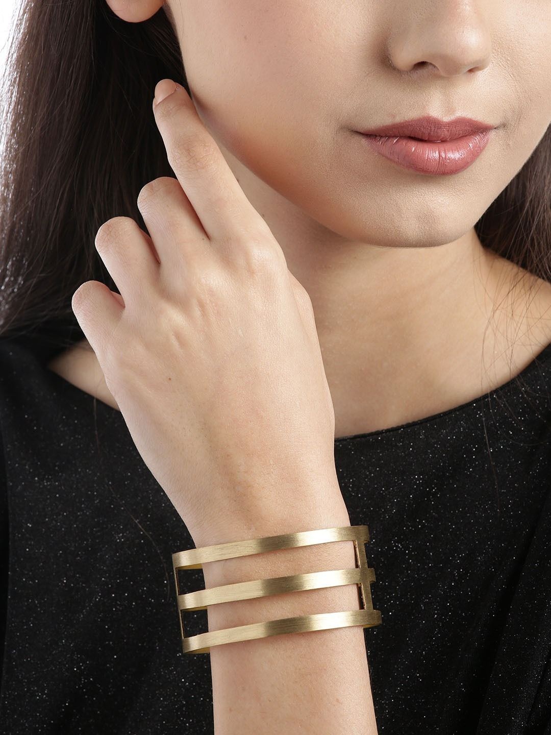 

KPOP Gold-Plated Cuff Bracelet