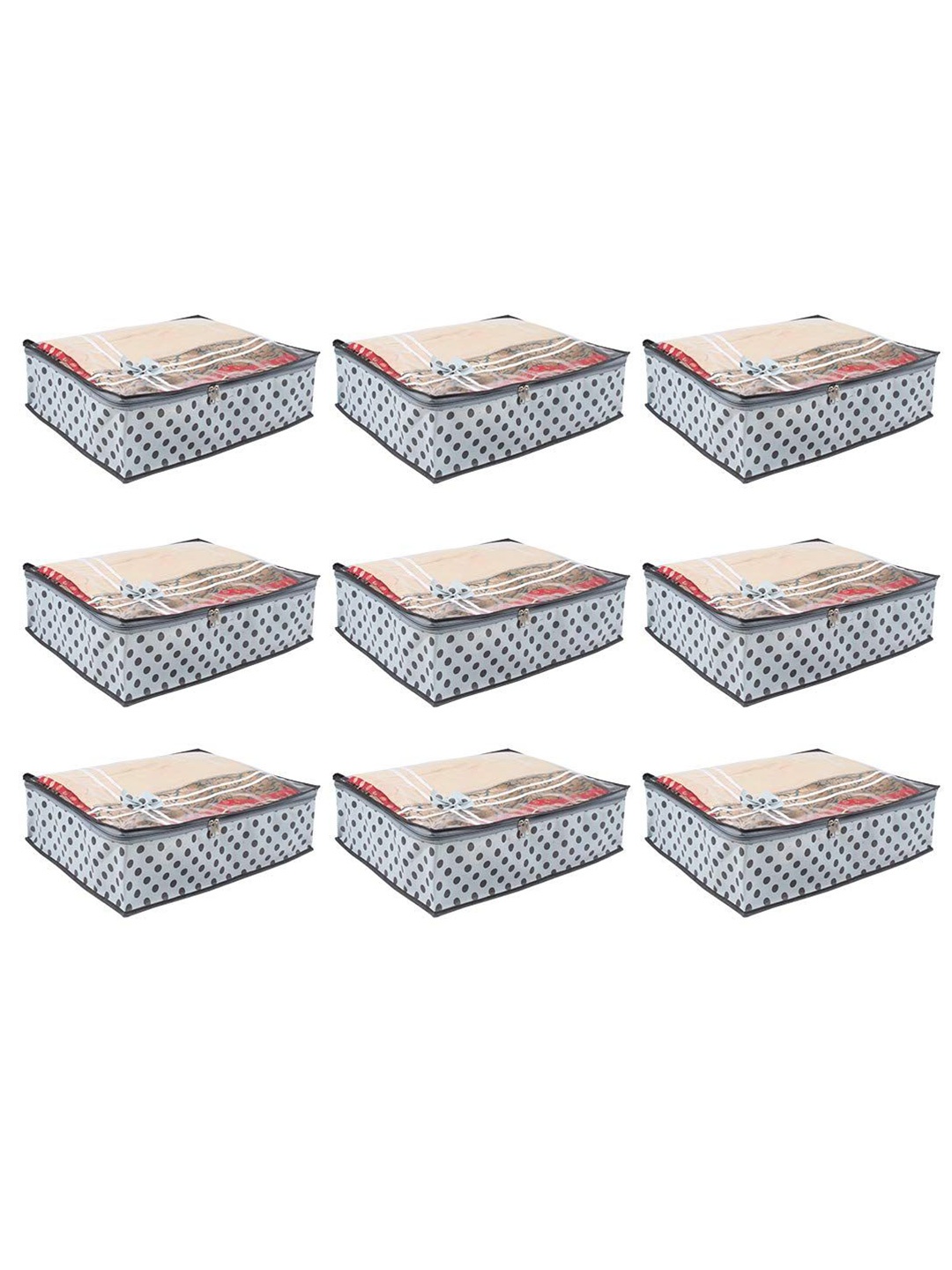 

prettykrafts Grey 9 Pieces Drawer Organisers