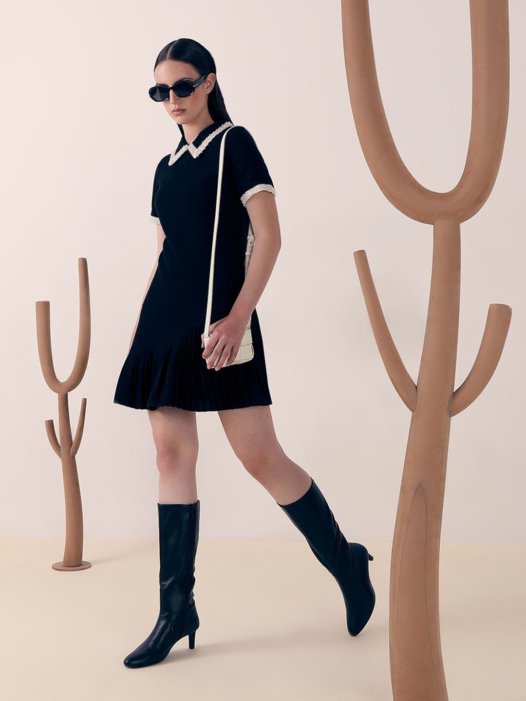 

Vero Moda Embellished T-shirt Dress, Black