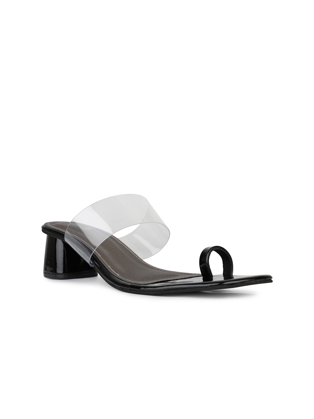 

Inc 5 One Toe Block Heel Sandals, Transparent