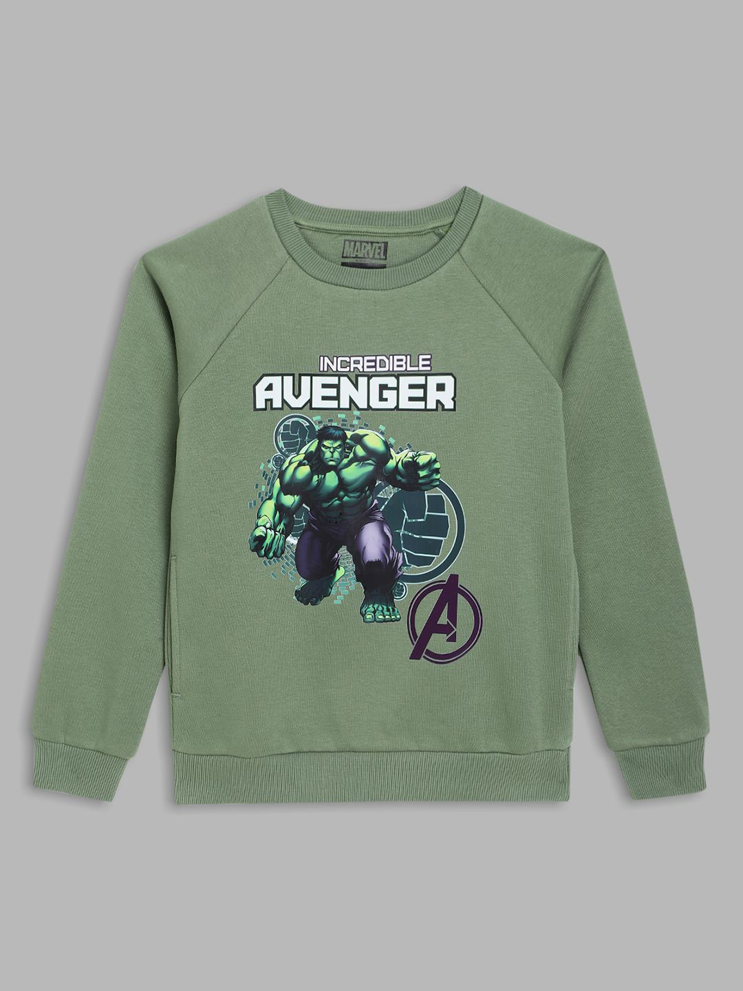 

Blue Giraffe Boys Printed Sweatshirt, Green