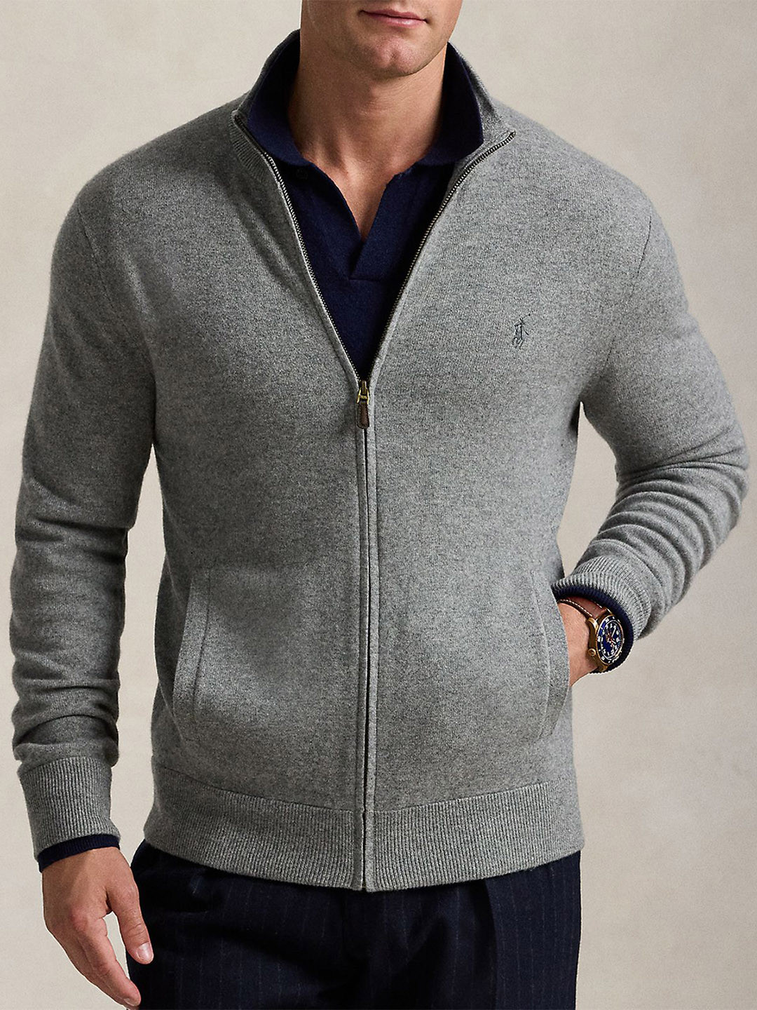 

Polo Ralph Lauren Men Woollen Pullover Sweaters, Grey