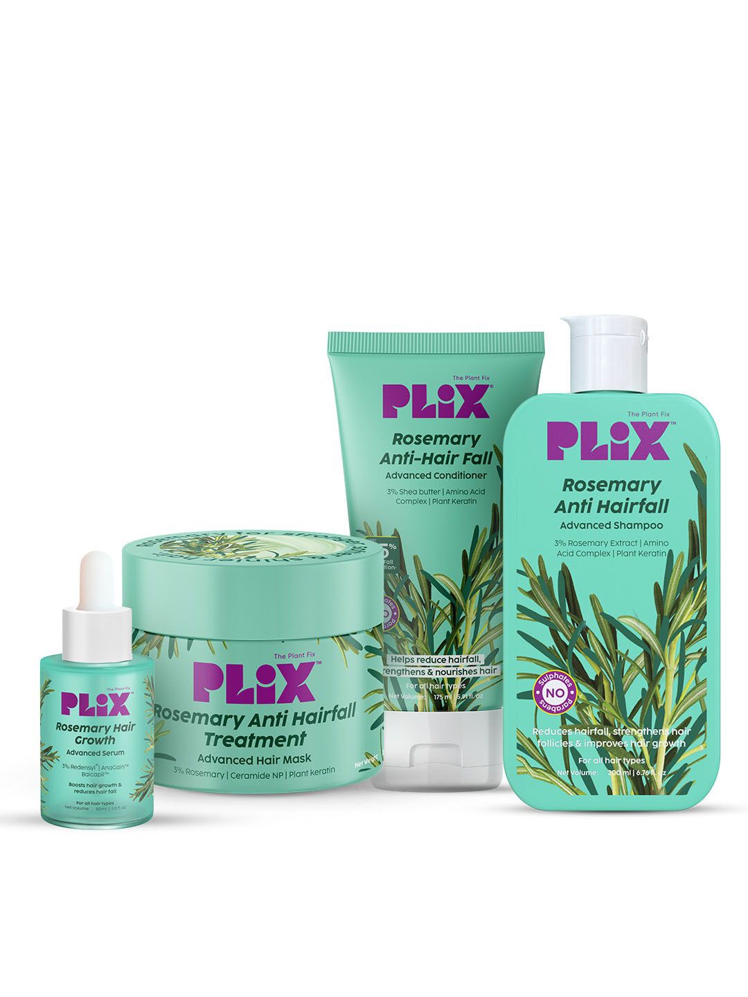 

PLIX THE PLANT FIX Rosemary Anti Hairfall Kit, Green