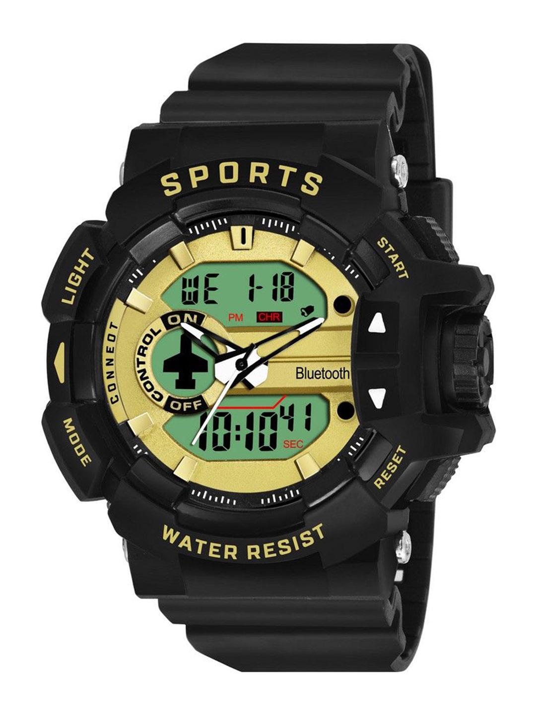 

Walrus Men Dial & Textured Straps Analogue and Digital Watch WWTM-SPORTS-V-060202D, Gold