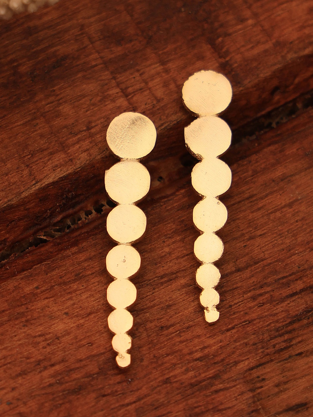 

ROYAL PITARAH Gold Plated Contemporary Studs