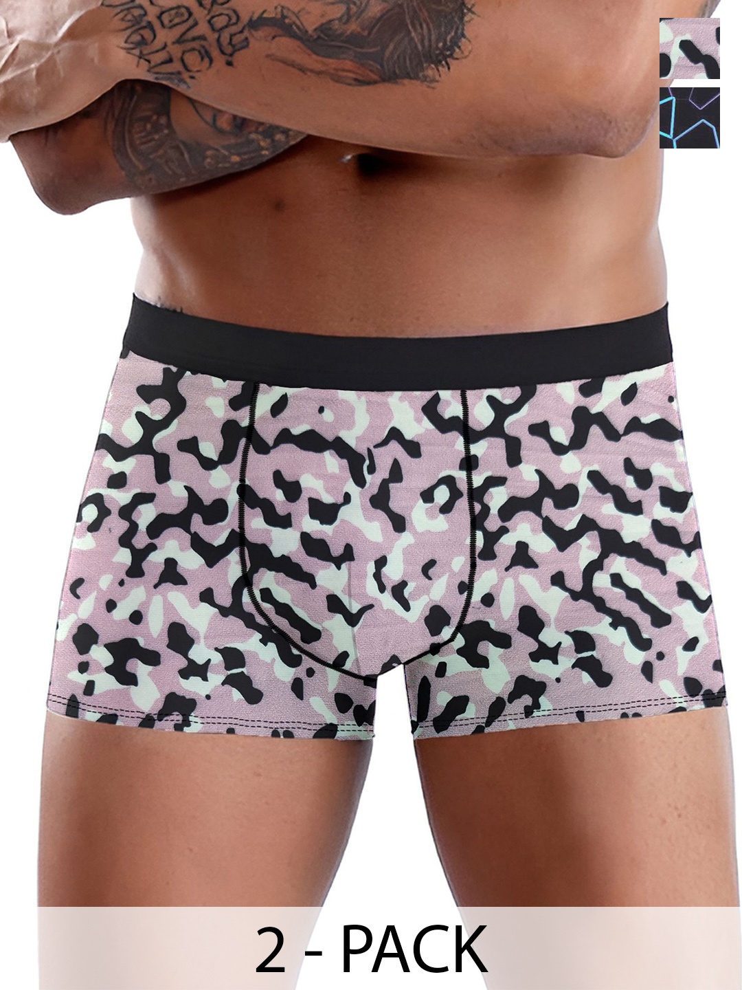 

DISPENSER Pack Of 2 Printed Trunks V7-C7-C15-M, Navy blue
