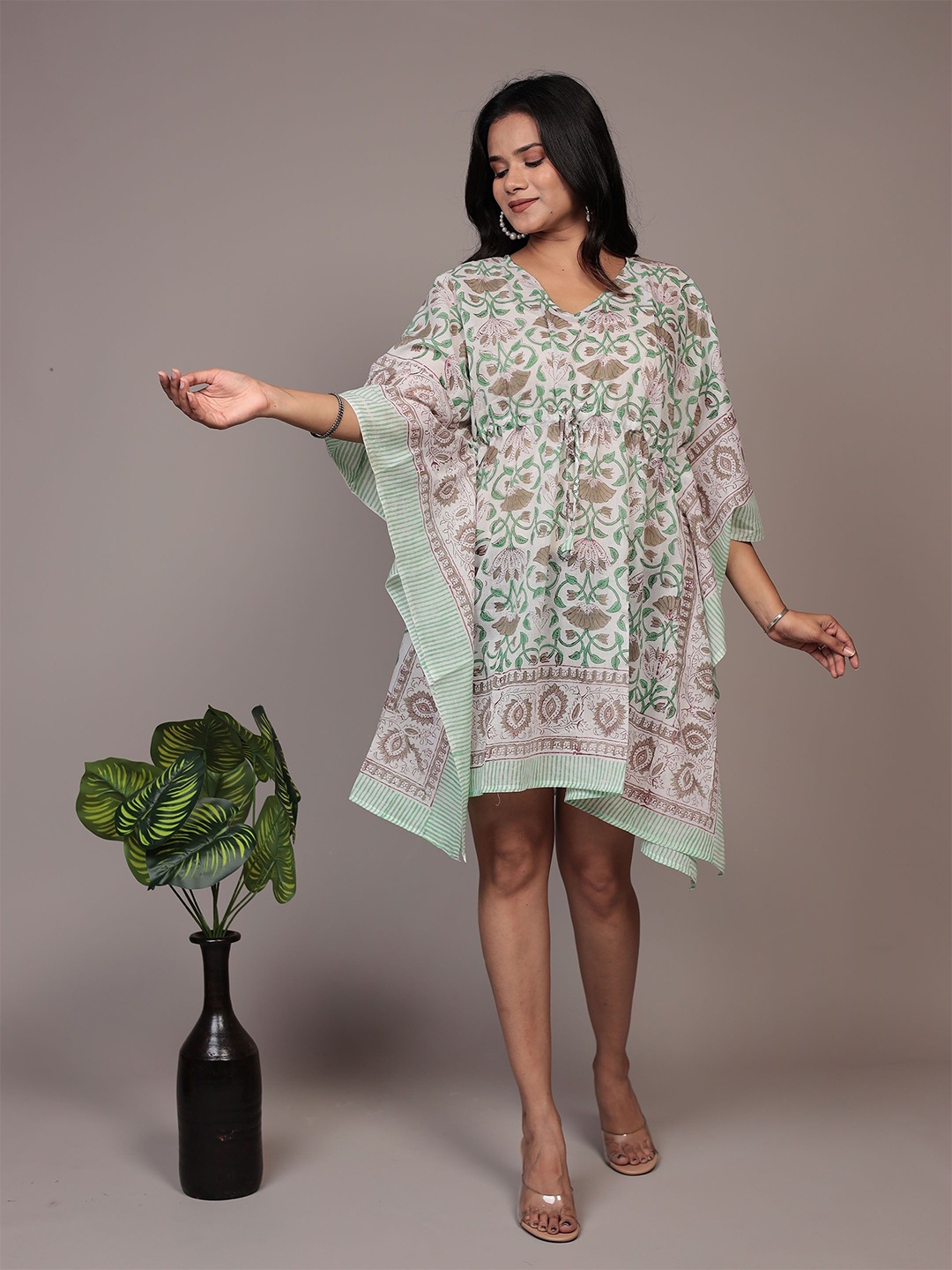 

Bohekant Printed Nightdress, White