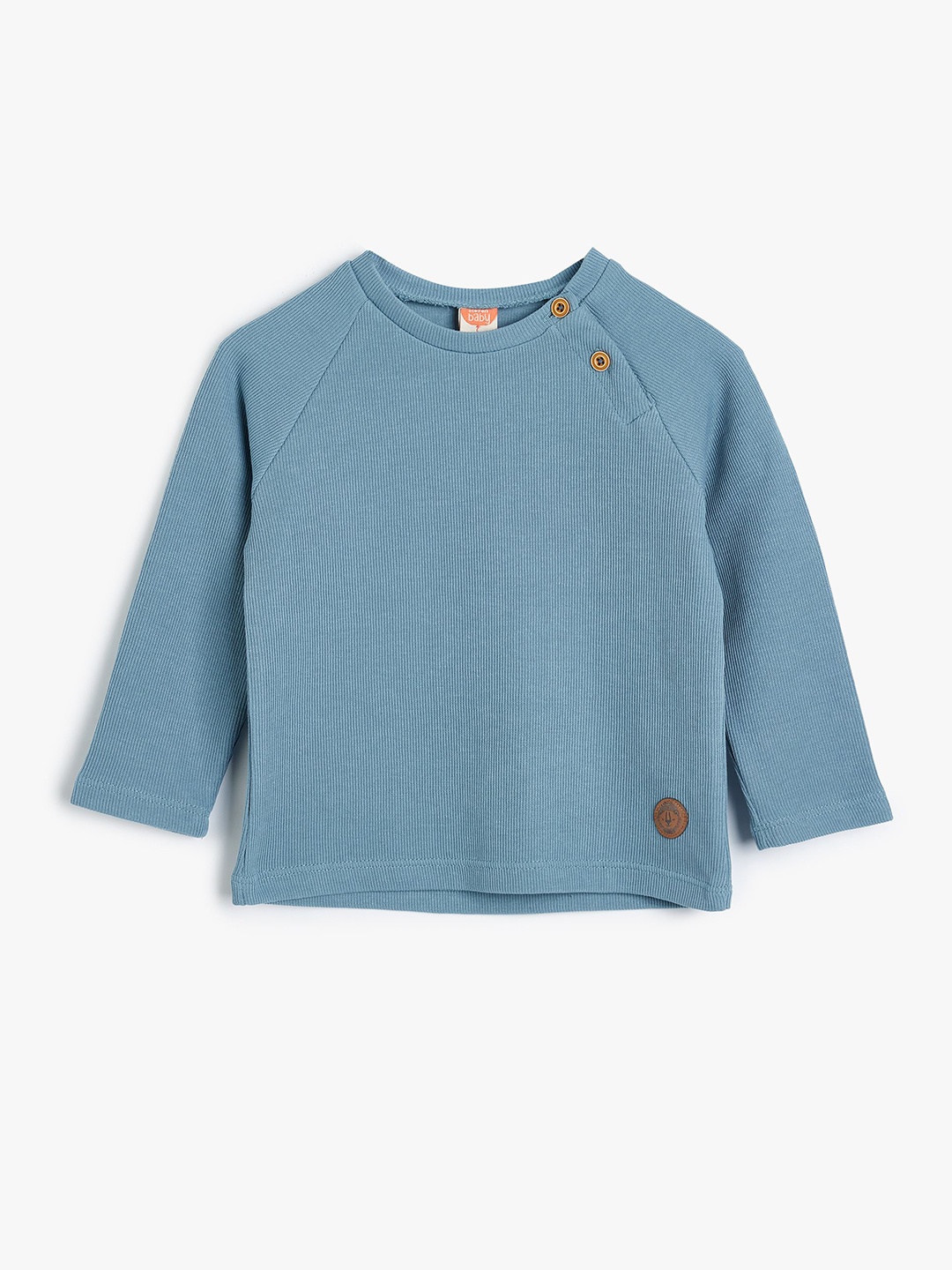 

Koton Boys Solid Round Neck Cotton Pullover Sweatshirt, Blue