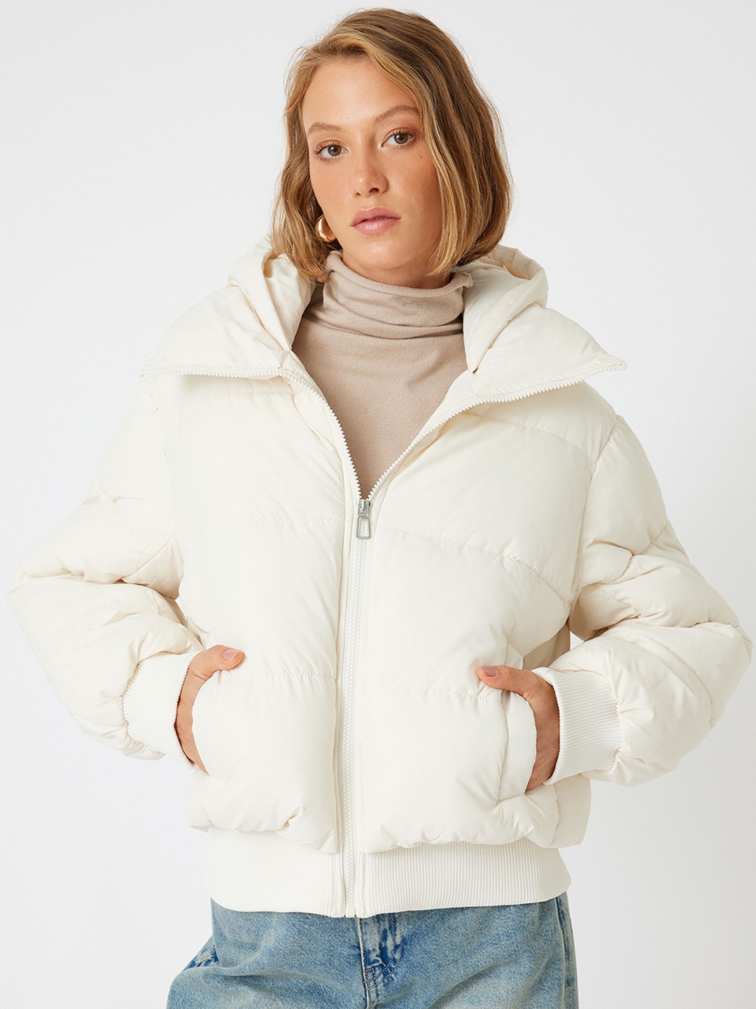 

Koton Women Padded Jacket, White