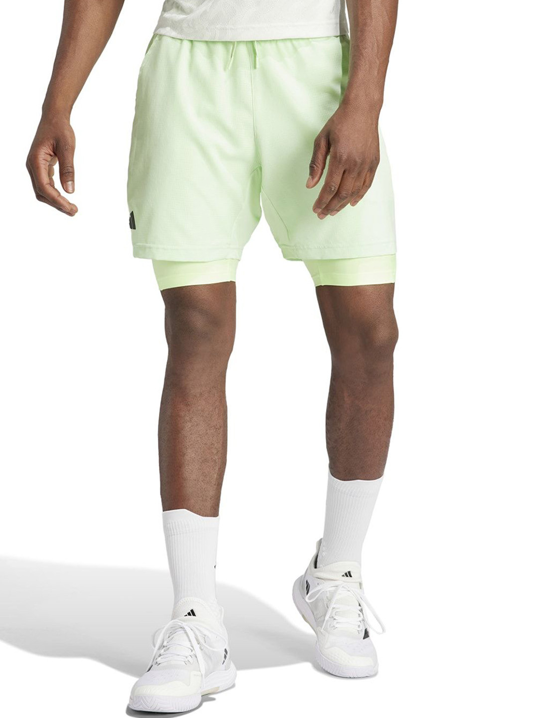 

ADIDAS 2N1 Mid-Rise SHORT PRO Men Shorts, Green