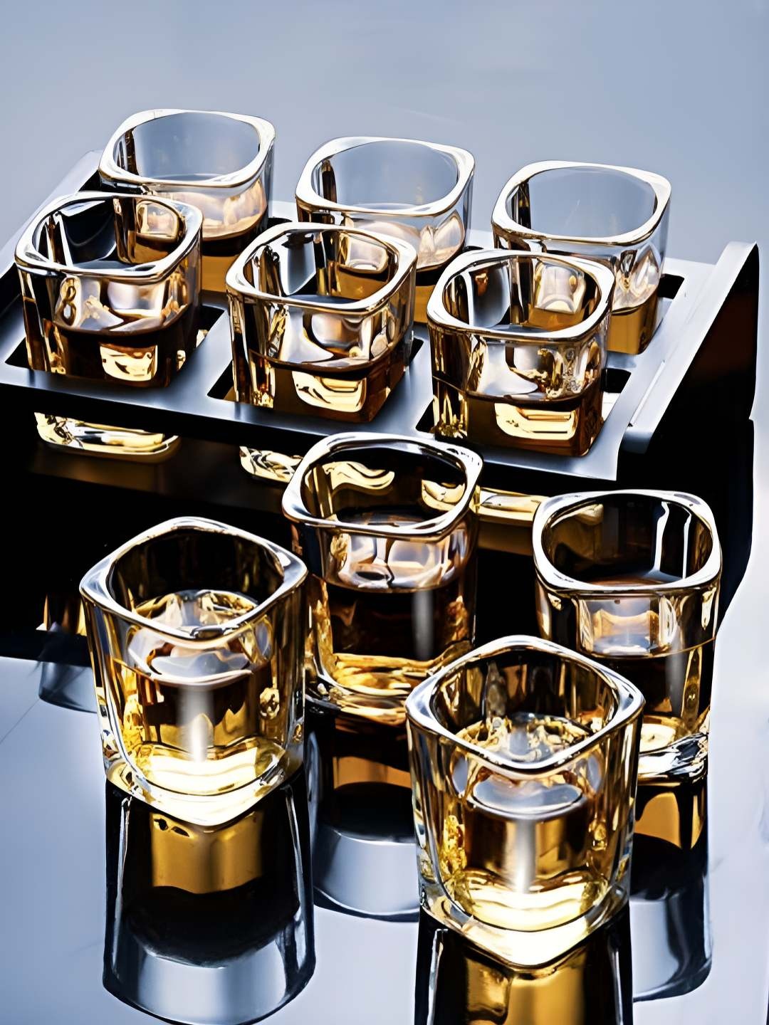 

FINSTER Transparent 6 Pieces Square Shot Glasses 65ml