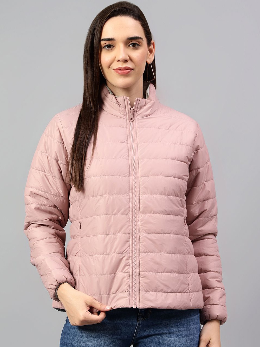 

Cantabil Women Reversible Jacket, Pink