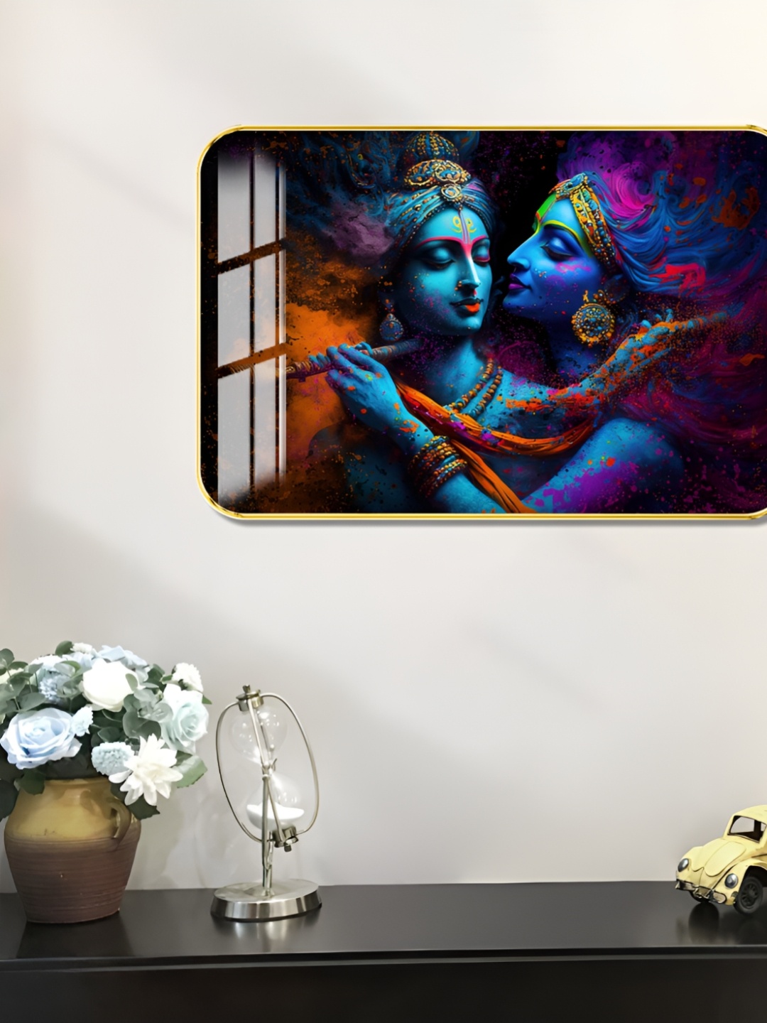 

WALLMAX Gold-Toned 1 Piece Wood Other Wall Paintings