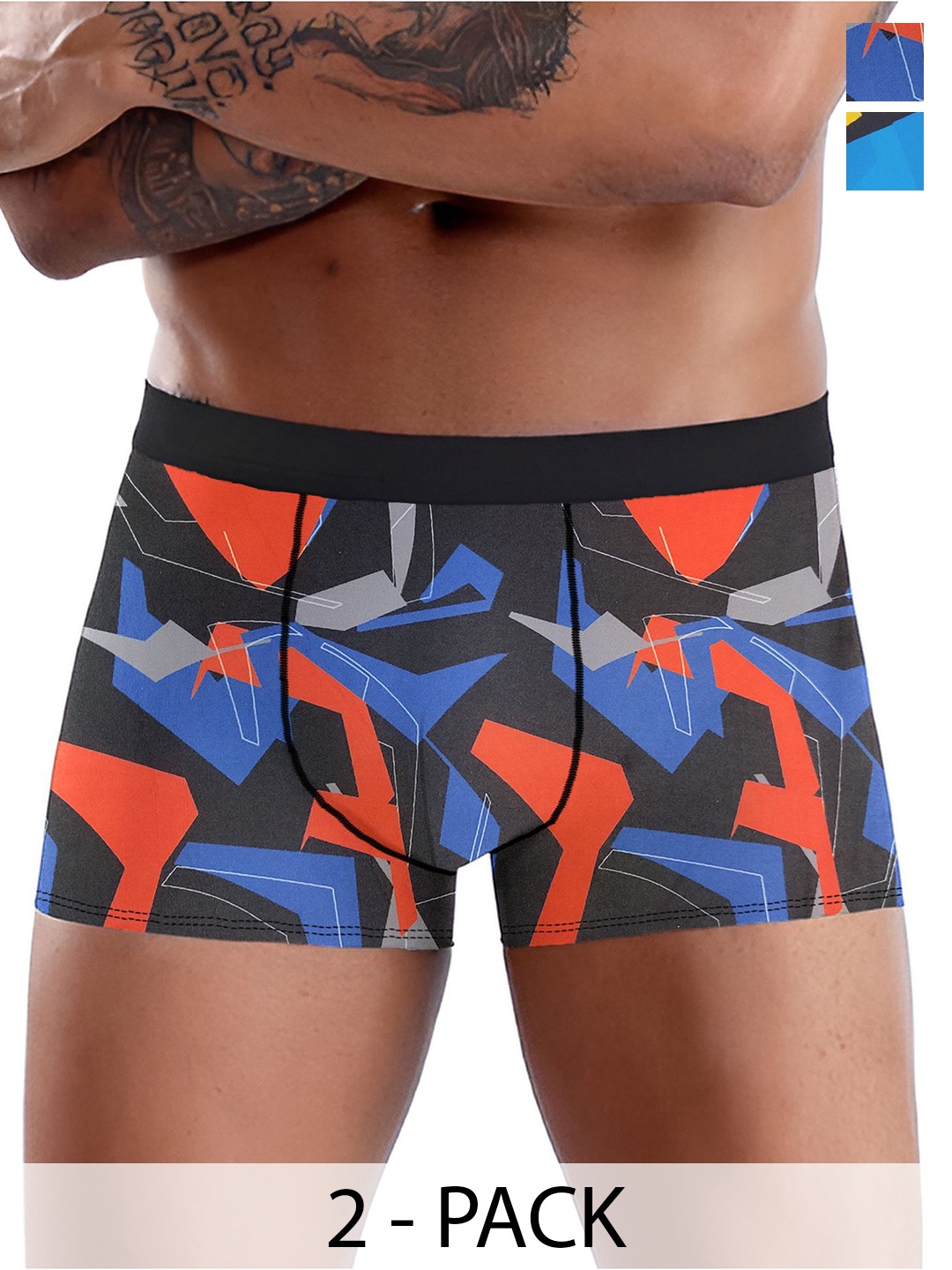 

DISPENSER Pack Of 2 Printed Short Trunk V3-C3-C18-L-Multi 17, Blue