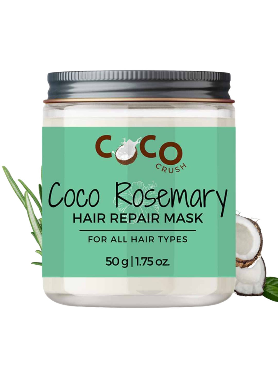 

Coco Crush Rosemary Coconut Hair Repair Mask - 50 g, Grey