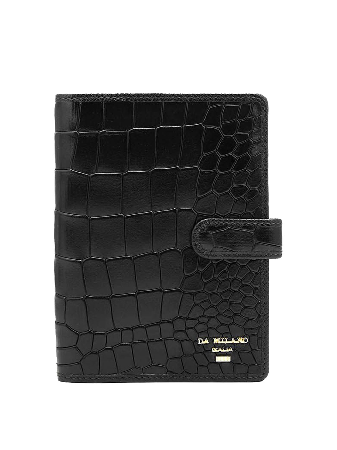 

Da Milano Textured Passport Cover Travel Accessory, Black