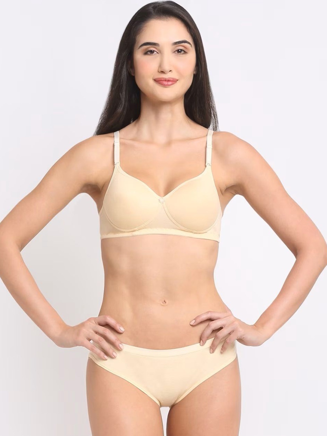 

LIONZY Seamless Underwired Lightly Padded Lingerie Set LY-LSPC-30, Peach
