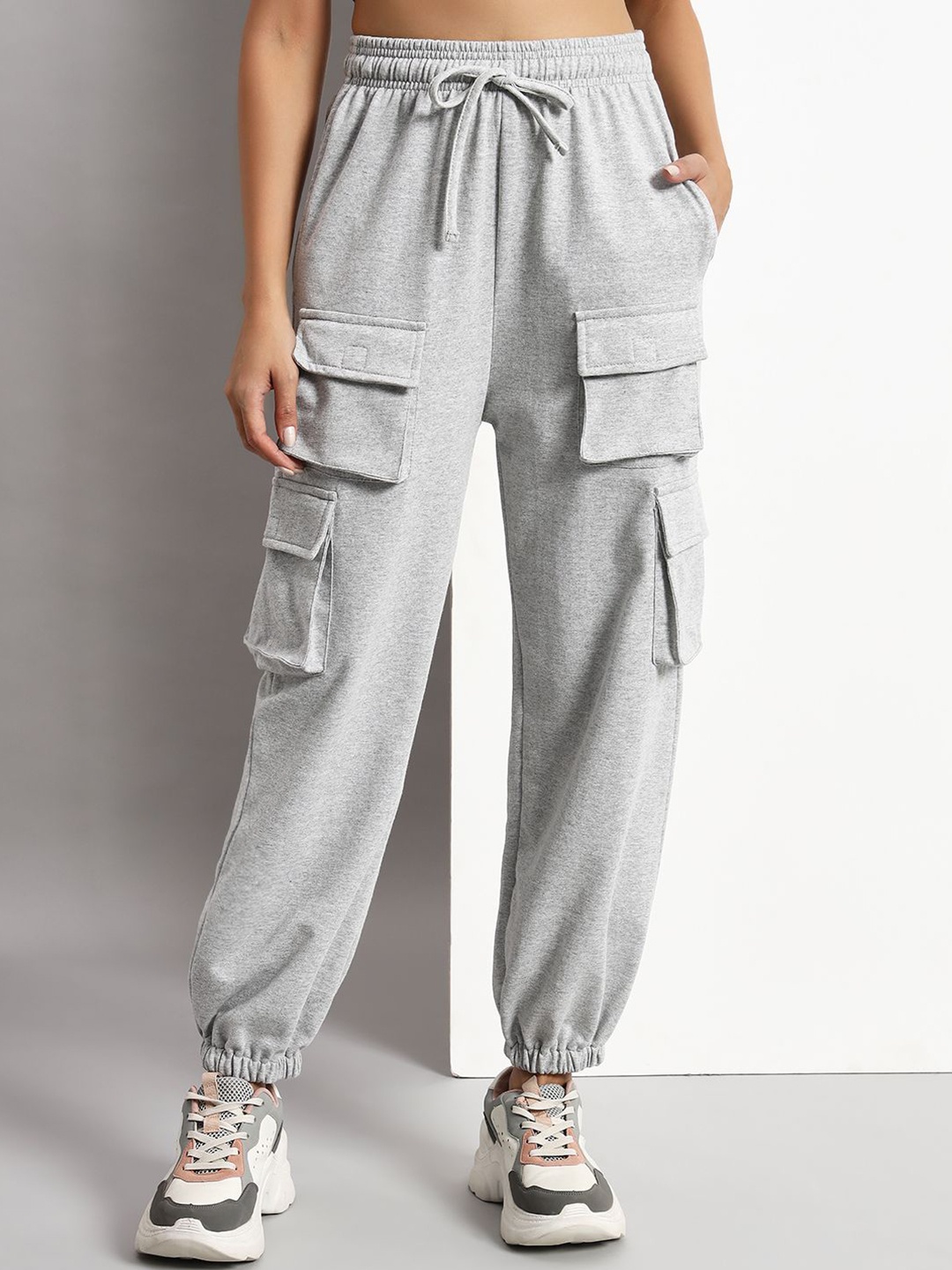 

Q-rious Women Cargos Trousers, Grey