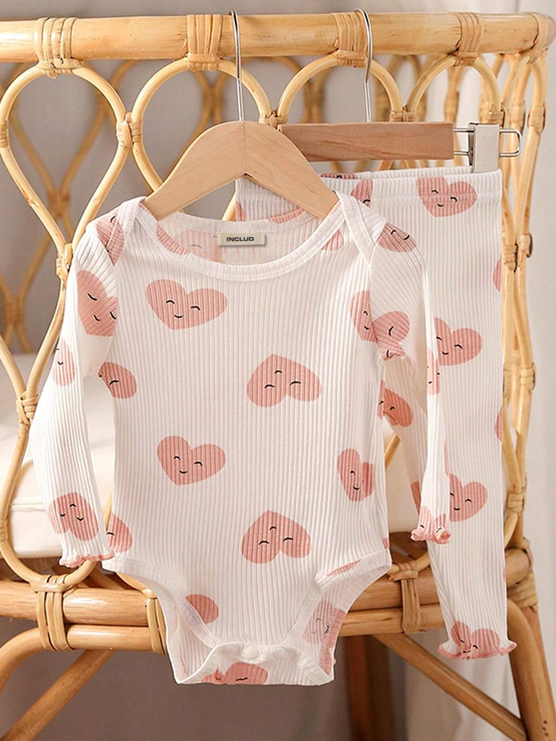 

INCLUD Girls Conversational Print Round Neck Top, White