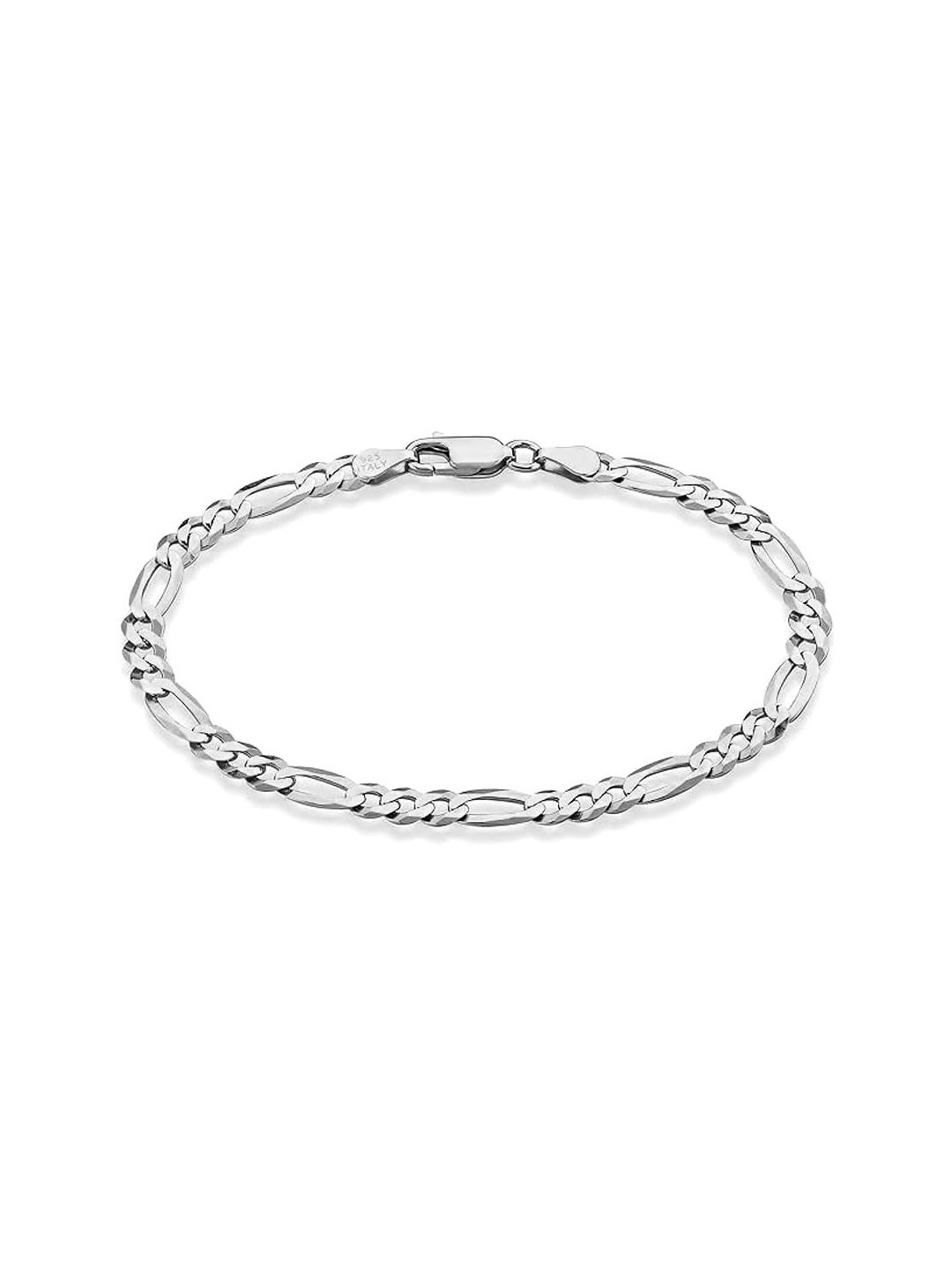 

LeCalla Unisex 925 Sterling Silver-Plated Link Bracelet