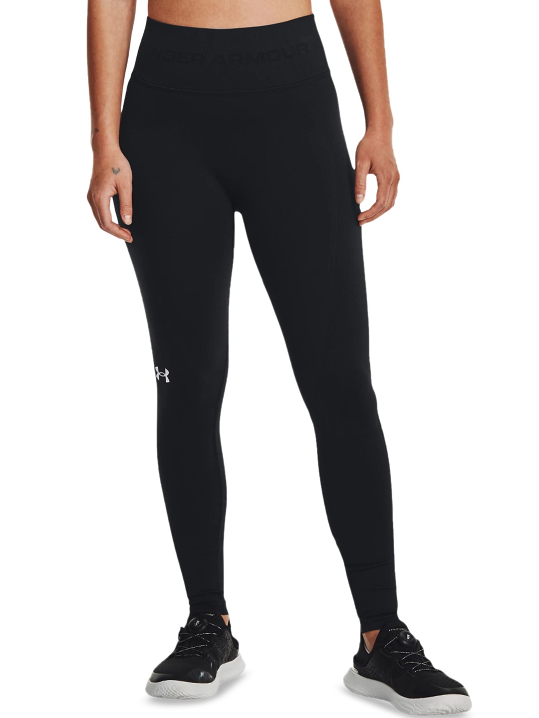 

UNDER ARMOUR Women Seamless Ankle-Length Leggings, Black