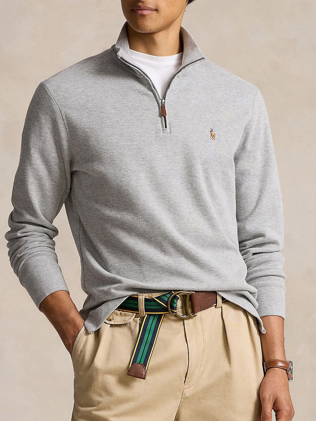 

Polo Ralph Lauren Men Cotton Pullover Sweaters, Grey