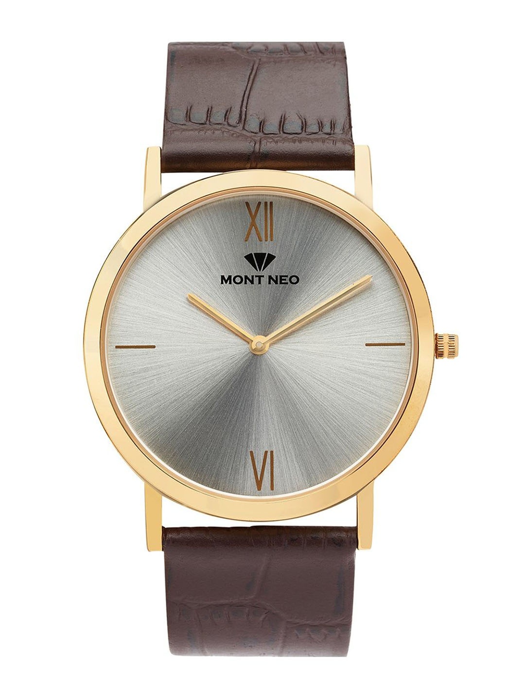

MONT NEO Men Dial & Leather Straps Watch 8011B-L2203, Silver