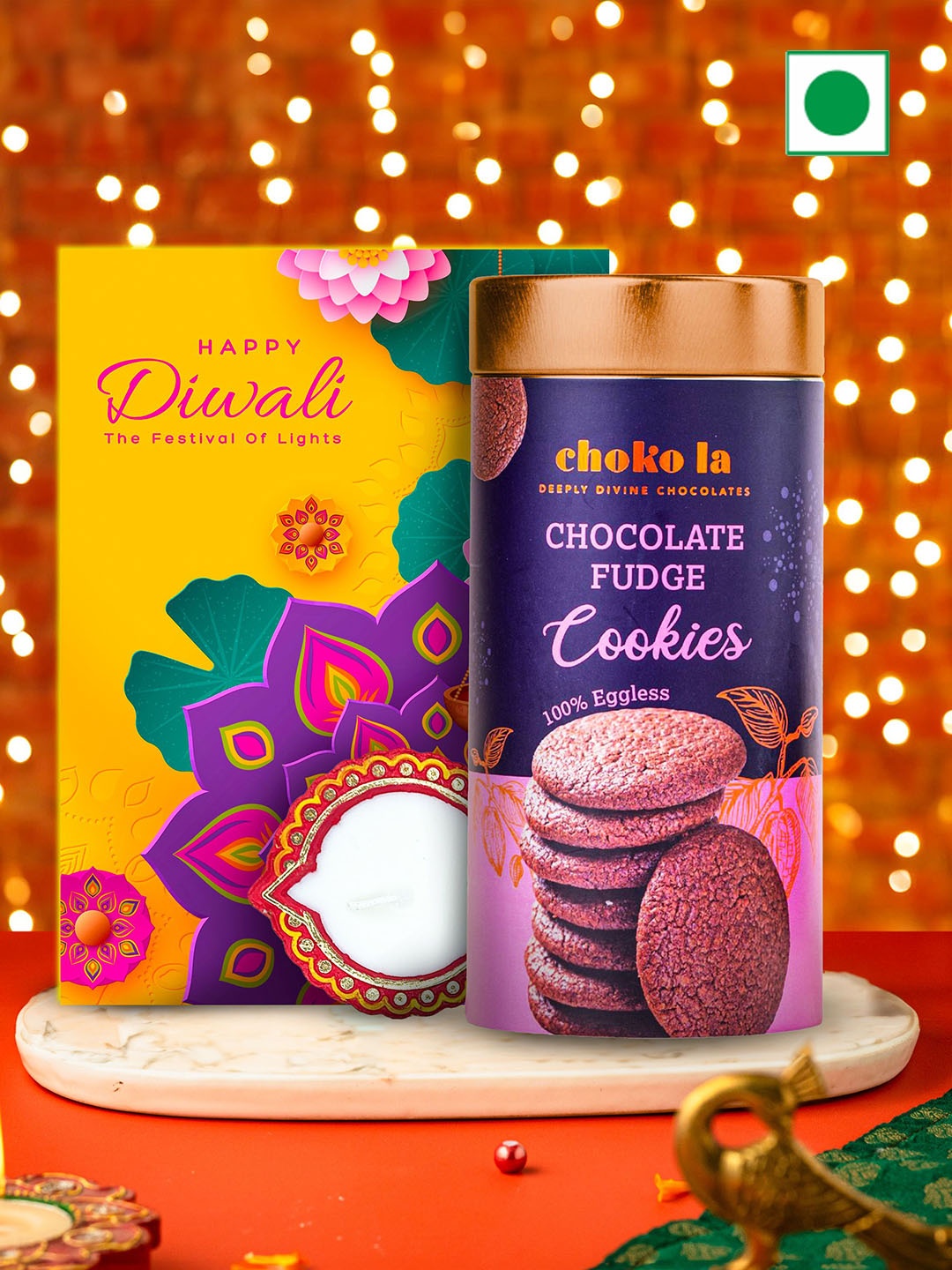 

Choko la Fudge Cookies Diwali special-160 Gm, Orange