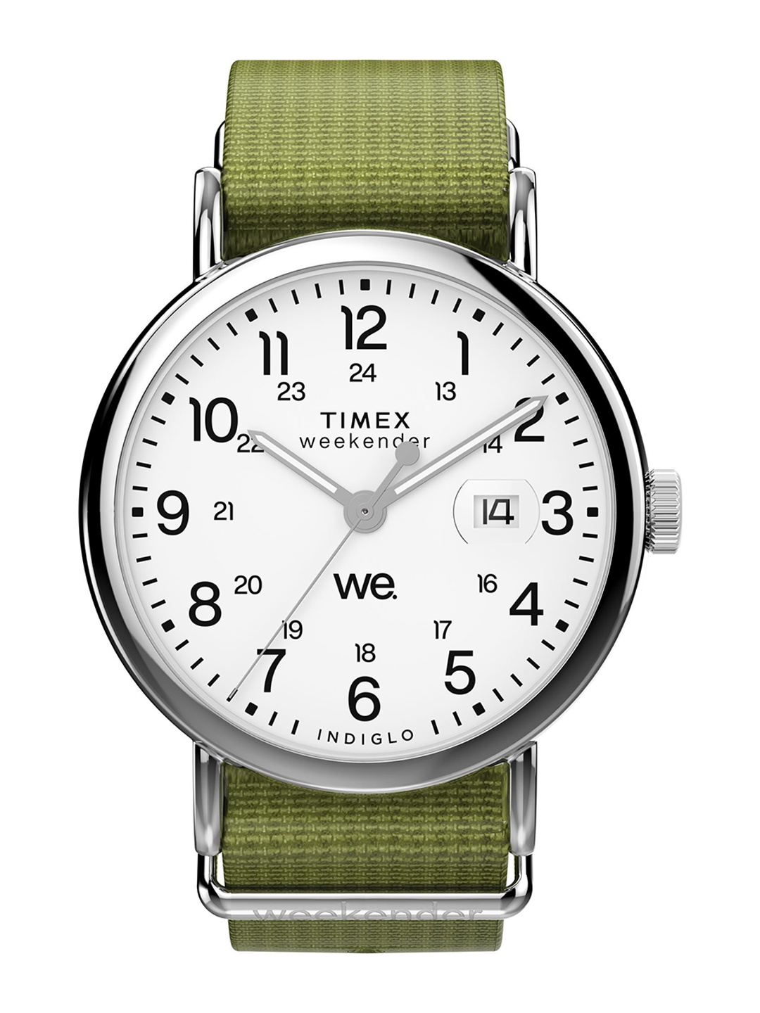 

Timex Men Brass Dial & Leather Straps Analogue Watch TW2W86000UJ, White