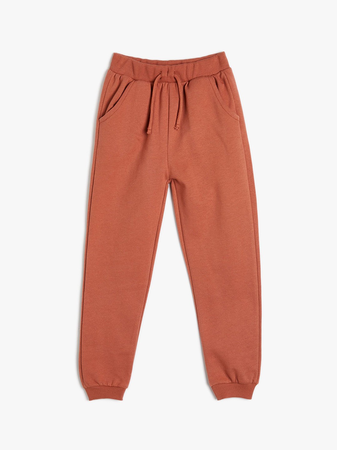 

Koton Boys Mid Rise Cotton Joggers, Orange