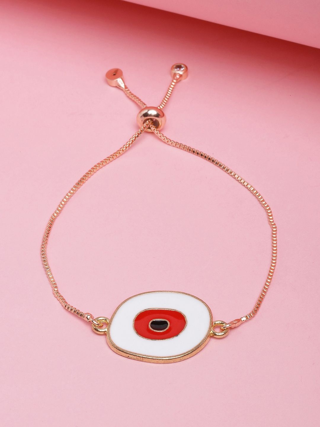 

KPOP Rose Gold-Plated Enamelled Wraparound Bracelet