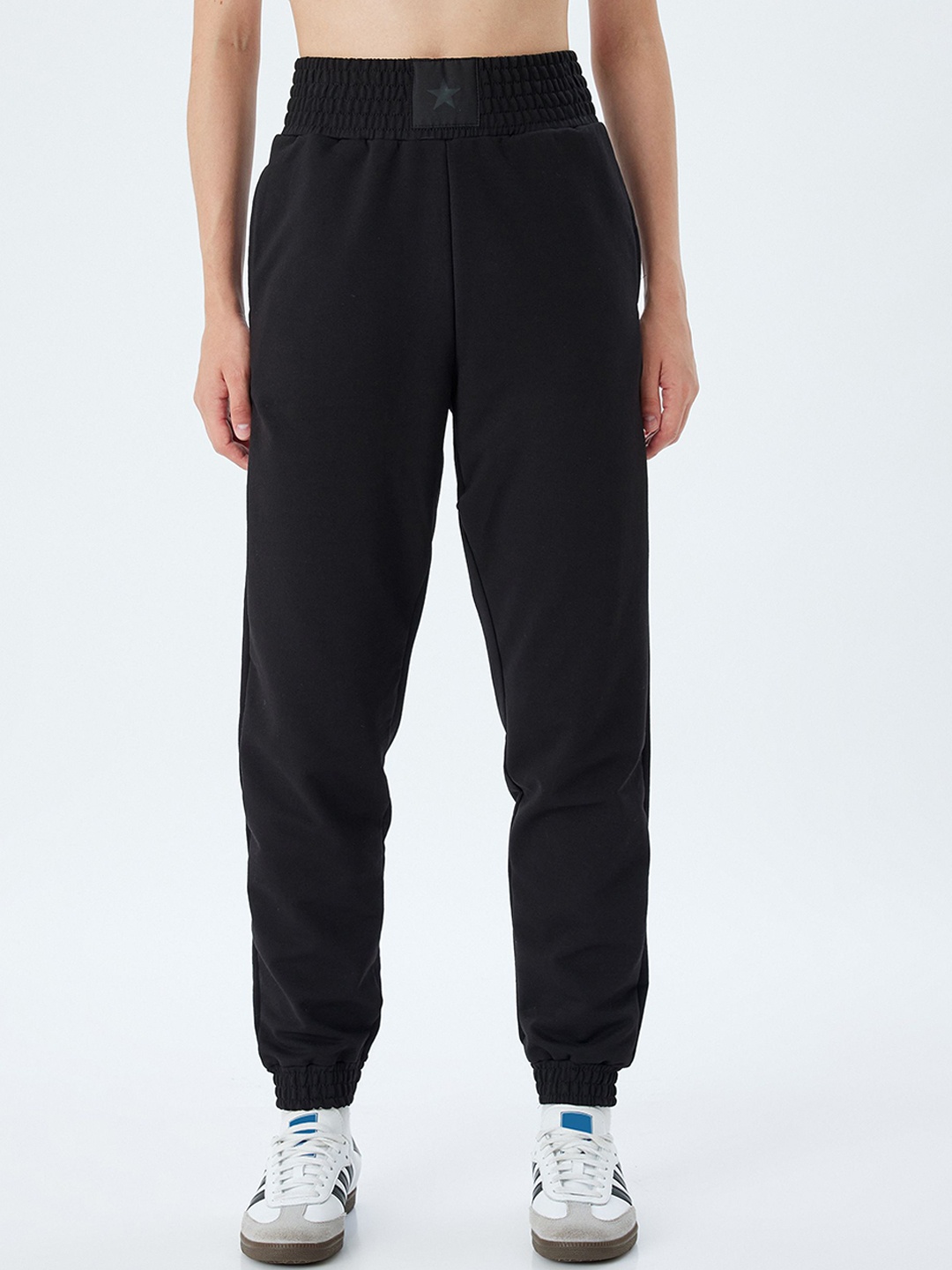 

Koton Women Mid-Rise Joggers, Black
