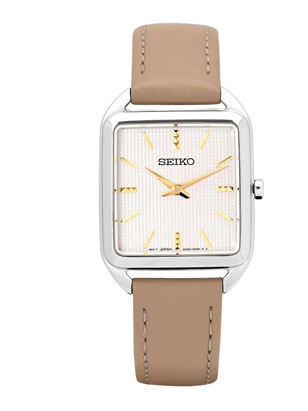 

SEIKO Women Dial & Leather Straps Motion Powered Watch SWR089P1, White