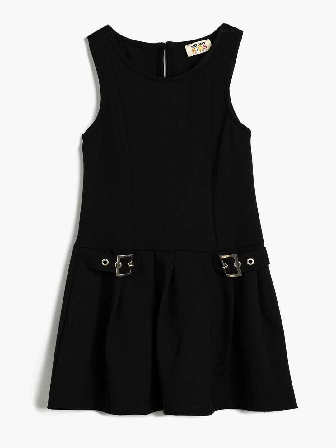 

Koton Girls Solid A-Line Dress, Black