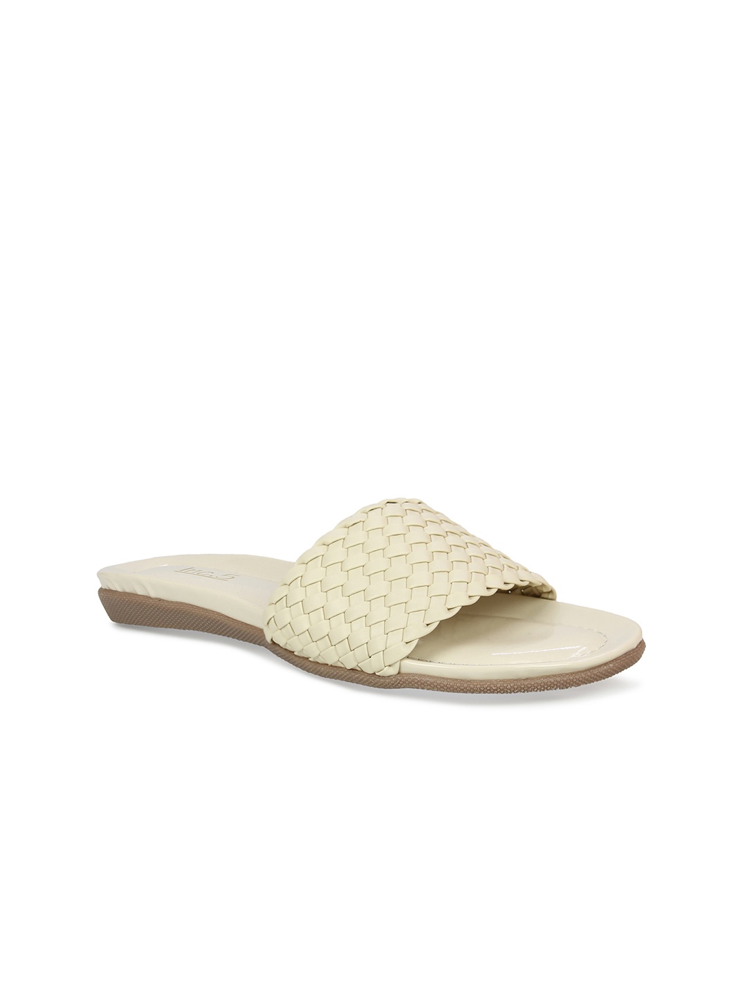 

Inc 5 Women Woven Design Open Toe Flats, Off white