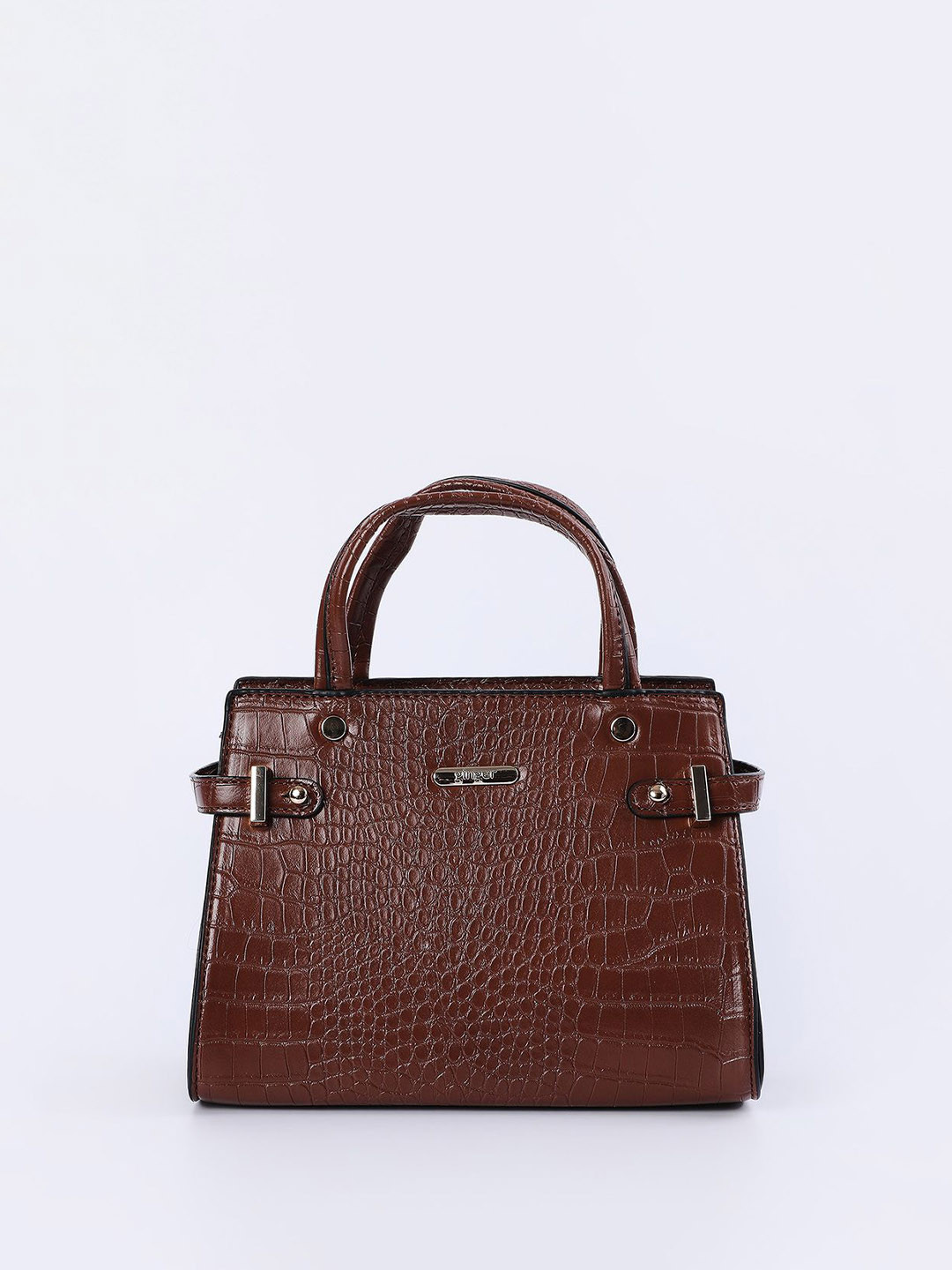 

Ginger by Lifestyle Textured PU Shopper Handheld Bag, Brown