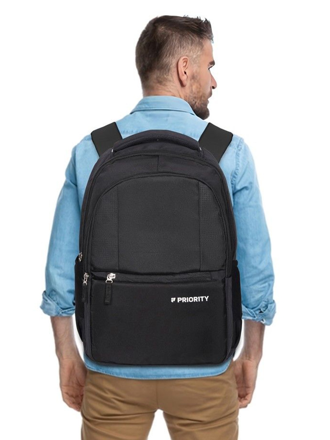 

Priority Unisex Laptop Backpack, Black