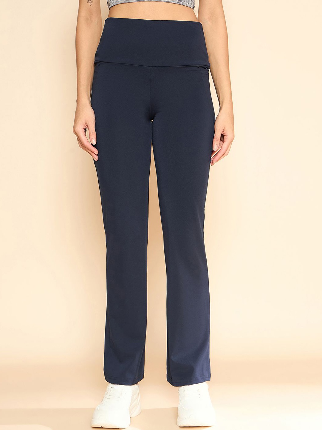 

COLOR CAPITAL Ankle Length Flared Tights, Navy blue