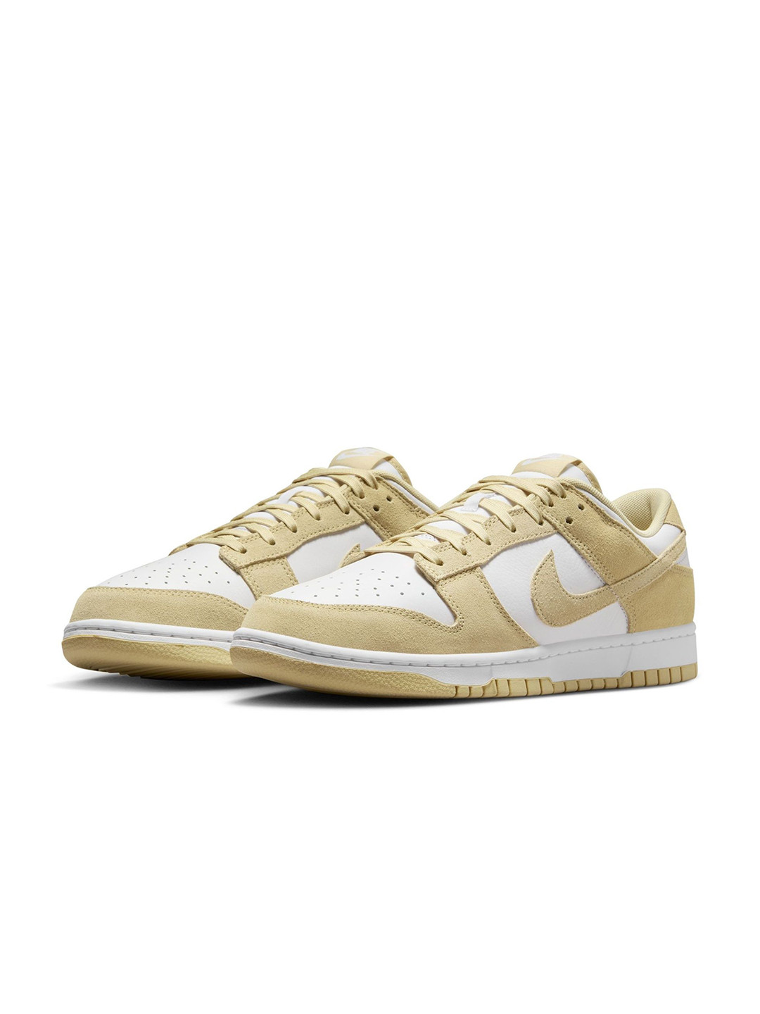

Nike Dunk Low Retro Men Solid Leather Lace-Ups Sneakers Shoes, White