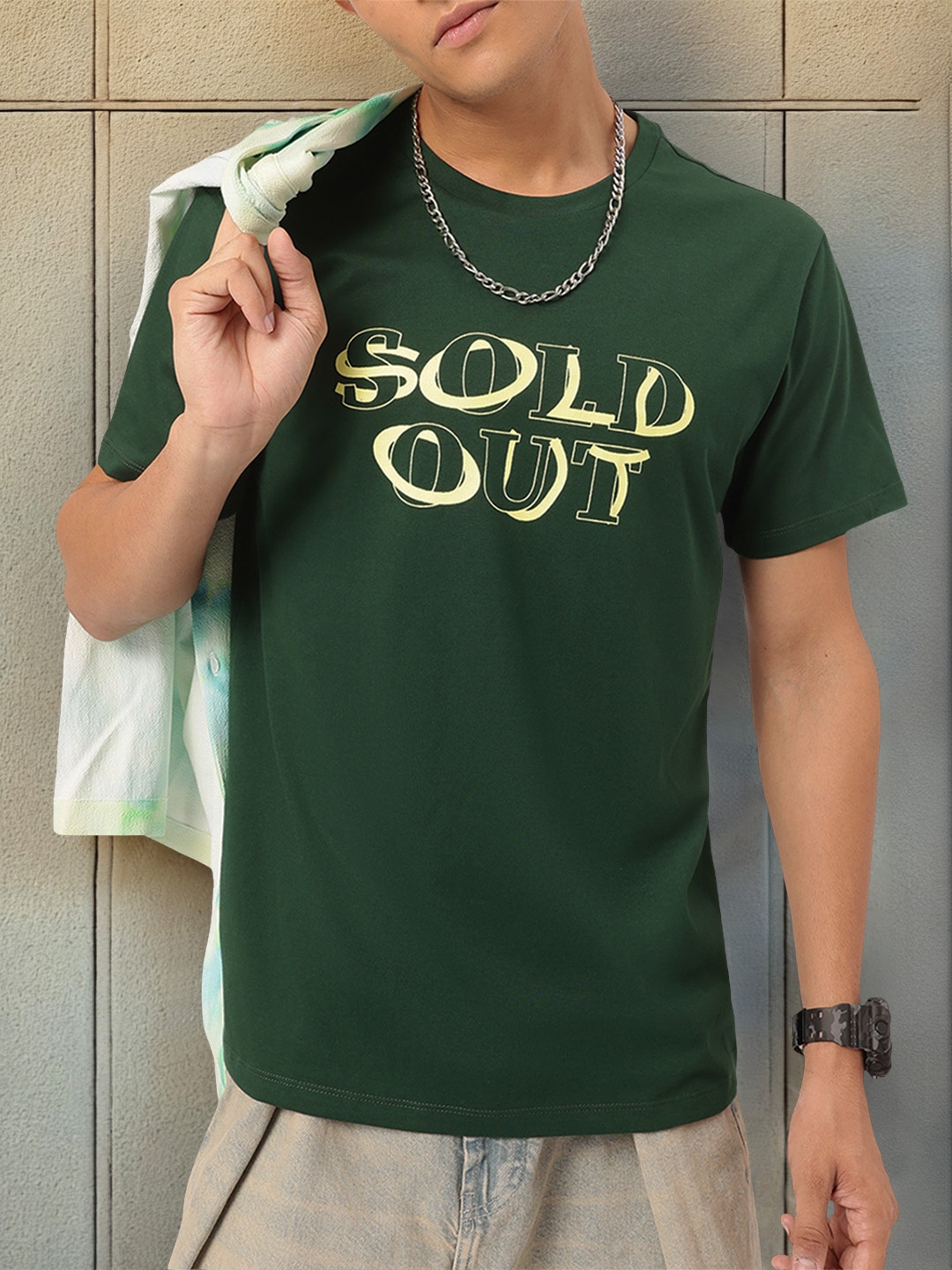 

Kook N Keech Boldly Basic Printed T-shirt, Green