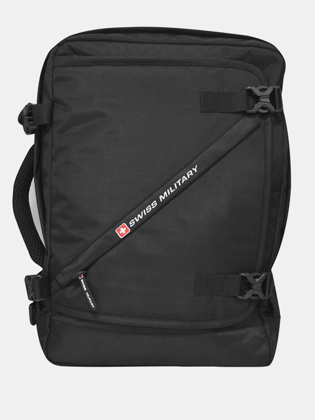 

SWISS MILITARY Unisex Brand Logo Printed Backpack, Black