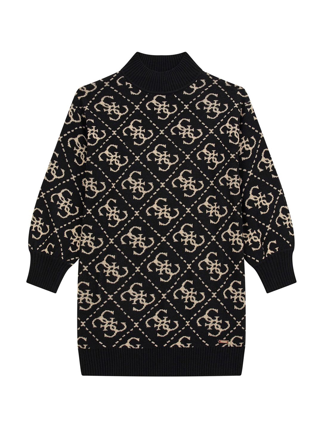 

GUESS kids Girls Printed Pullover, Black