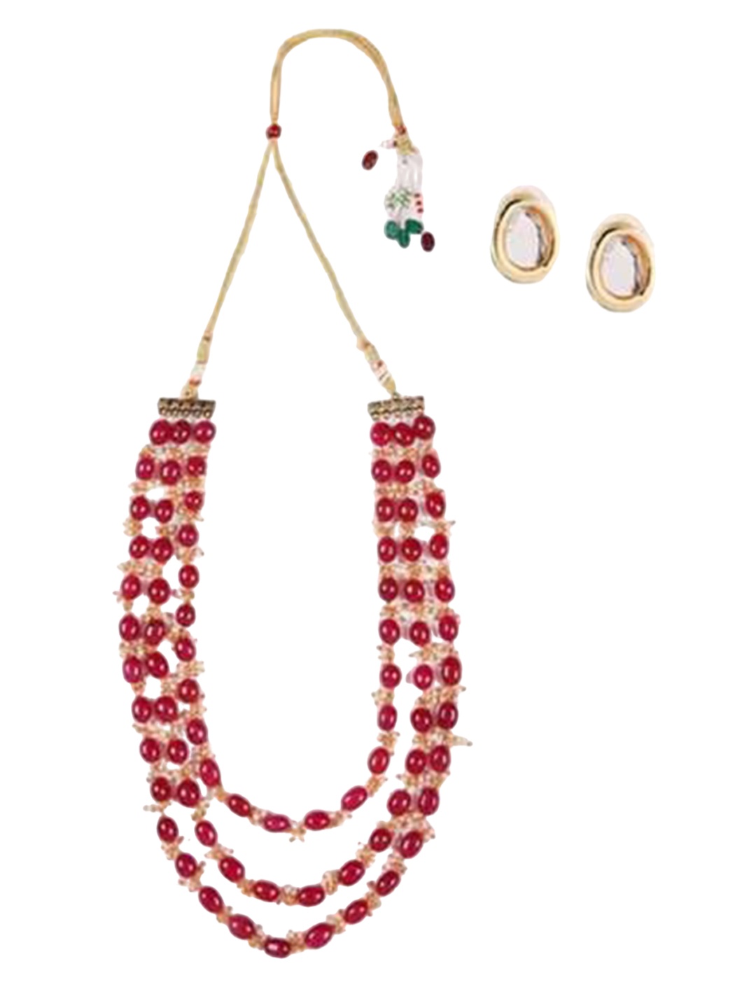 

The Pari Gold-Plated Beaded Oxidised Jewellery Set