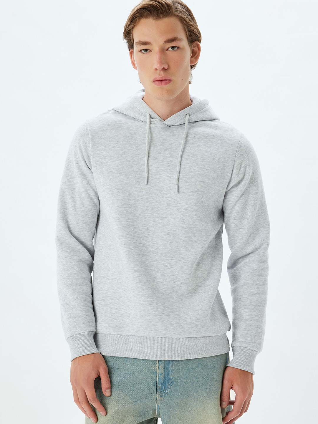 

Koton Men Solid Hood Pullover Sweatshirt, Beige