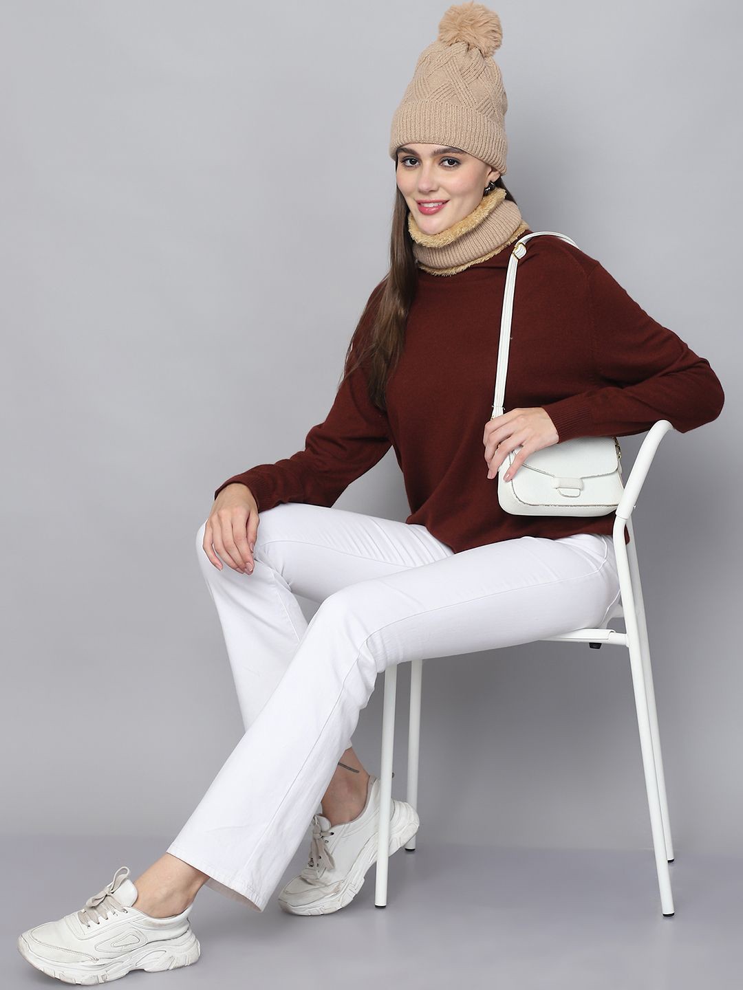 

ELLIS Women Beanie, Brown