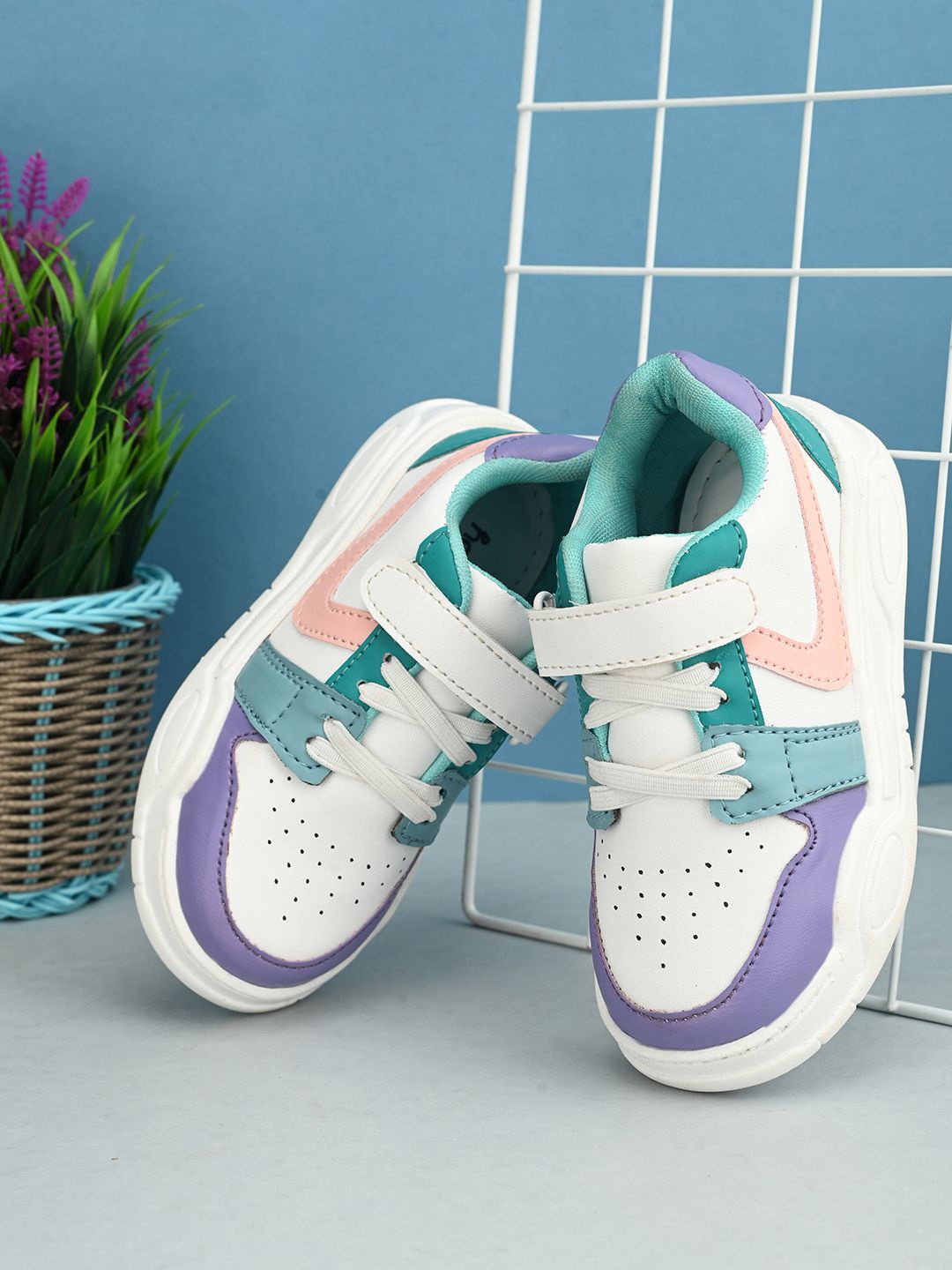 

BAESD Unisex Kids Perforations Sneakers, Purple
