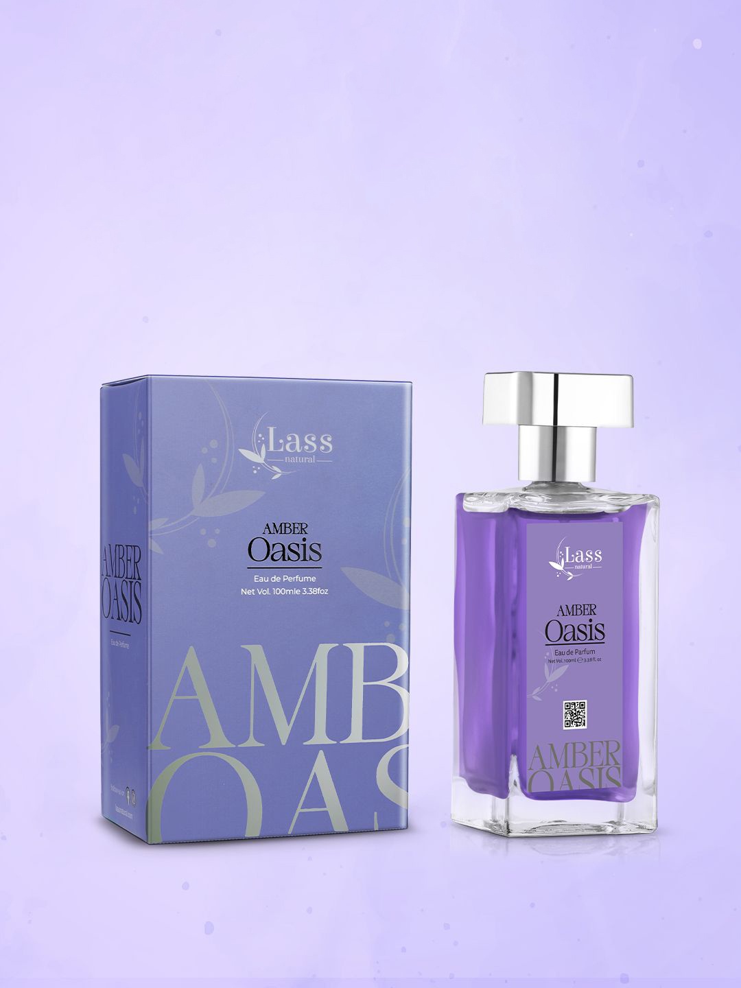 

Lass Naturals Amber Oasis Eau De Perfume - 100ml, Purple